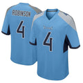 Seanshop T.Titans #4 Wan'Dale Robinson Player Light Blue Home Game Stitched Jerseys