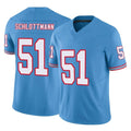 Seanshop T.Titans #51 Austin Schlottmann Player Light Blue Limited Vapor F.U.S.E. Home Game Stitched Jerseys