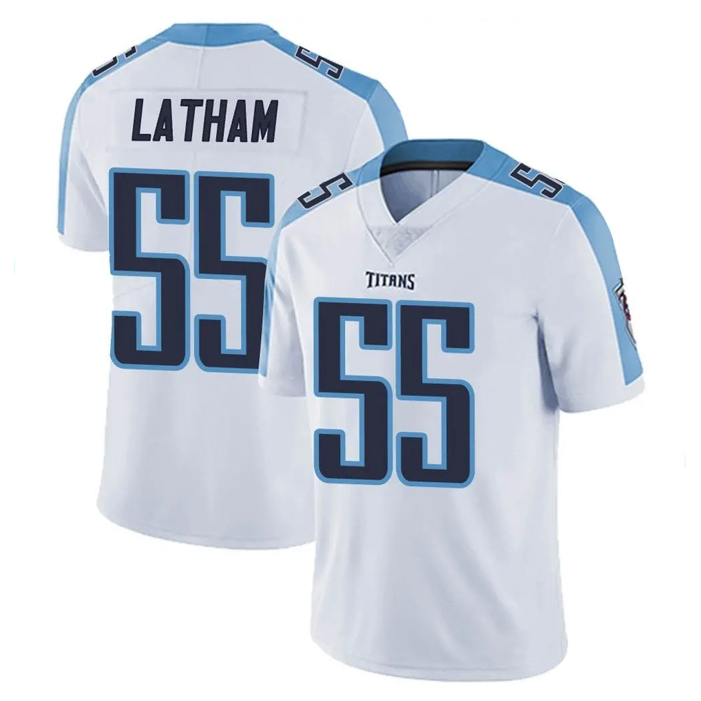 Seanshop T.Titans #55 JC Latham Player White Limited Vapor Untouchable Home Game Stitched Jerseys