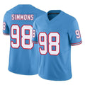 Seanshop T.Titans #98 Jeffery Simmons Player Light Blue Limited Vapor F.U.S.E. Home Game Stitched Jerseys