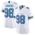 Seanshop T.Titans #98 Jeffery Simmons Player White Limited Vapor F.U.S.E. Home Game Stitched Jerseys