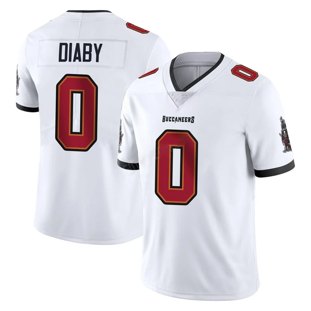 Seanshop TB.Buccaneers #0 Yaya Diaby Player White Limited Vapor Untouchable Home Game Stitched Jerseys