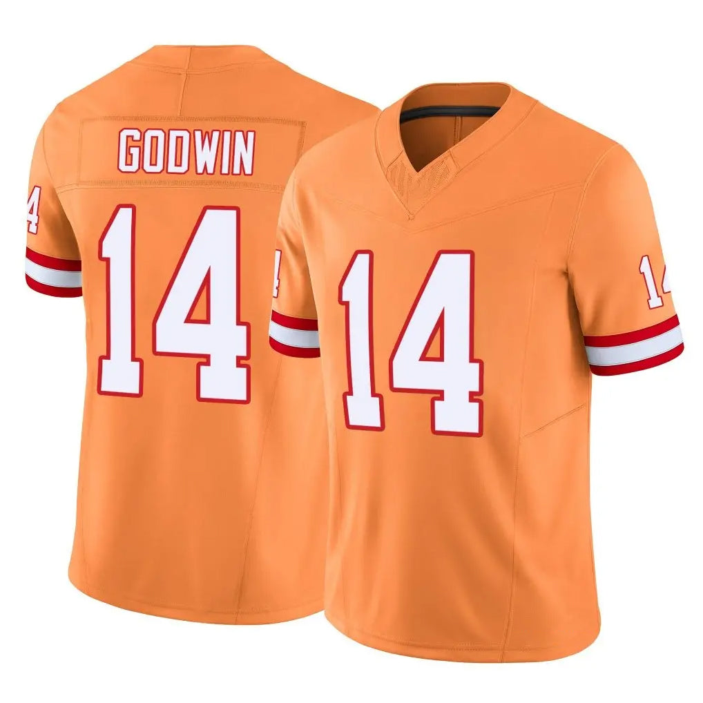 Seanshop TB.Buccaneers #14 Chris Godwin Jr. Player Orange Limited Vapor F.U.S.E. Home Game Stitched Jerseys