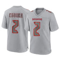 Seanshop TB.Buccaneers #2 Emeka Egbuka Player Gray Atmosphere Fashion Home Game Stitched Jerseys