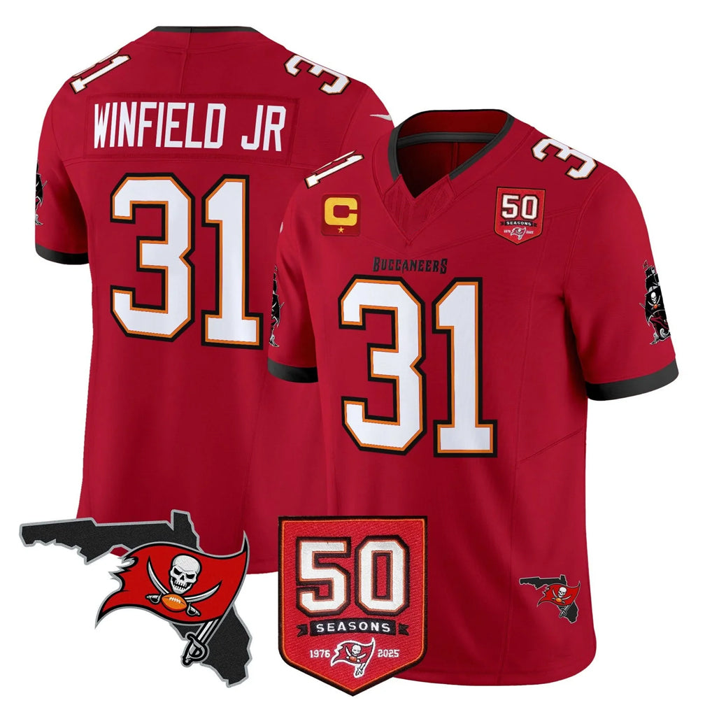 Seanshop TB.Buccaneers #31 Antoine Winfield Jr. Player Red Limited Color Rush Home Game Stitched Jerseys