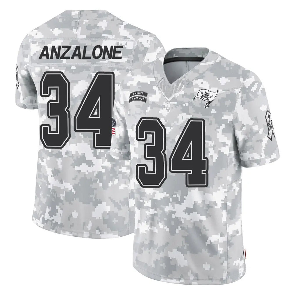 Seanshop TB.Buccaneers #34 Alex Anzalone Player Arctic Camo Limited Salute To Service Home Game Stitched Jerseys