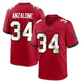 Seanshop TB.Buccaneers #34 Alex Anzalone Player Red Home Game Stitched Jerseys