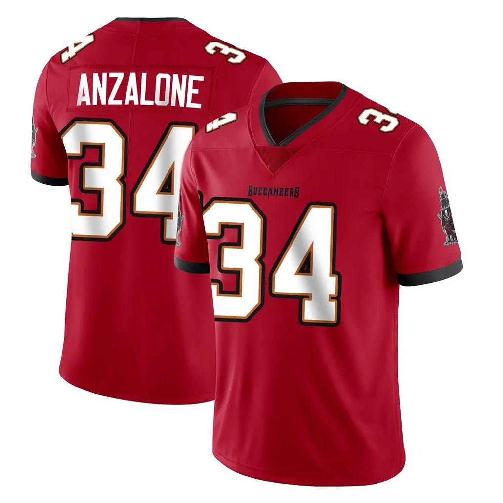 Seanshop TB.Buccaneers #34 Alex Anzalone Player Red Limited Vapor Home Game Stitched Jerseys