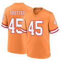 Seanshop TB.Buccaneers #45 Josiah Trotte Player Orange Throwback Home Game Stitched Jerseys