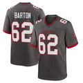 Seanshop TB.Buccaneers #62 Graham Barton Player Pewter Alternate Home Game Stitched Jerseys