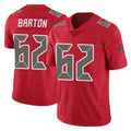 Seanshop TB.Buccaneers #62 Graham Barton Player Red Limited Color Rush Home Game Stitched Jerseys