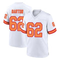 Seanshop TB.Buccaneers #62 Graham Barton Player White '76 Home Game Stitched Jerseys