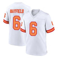 Seanshop TB.Buccaneers #6 Baker Mayfield Player White '76 Home Game Stitched Jerseys