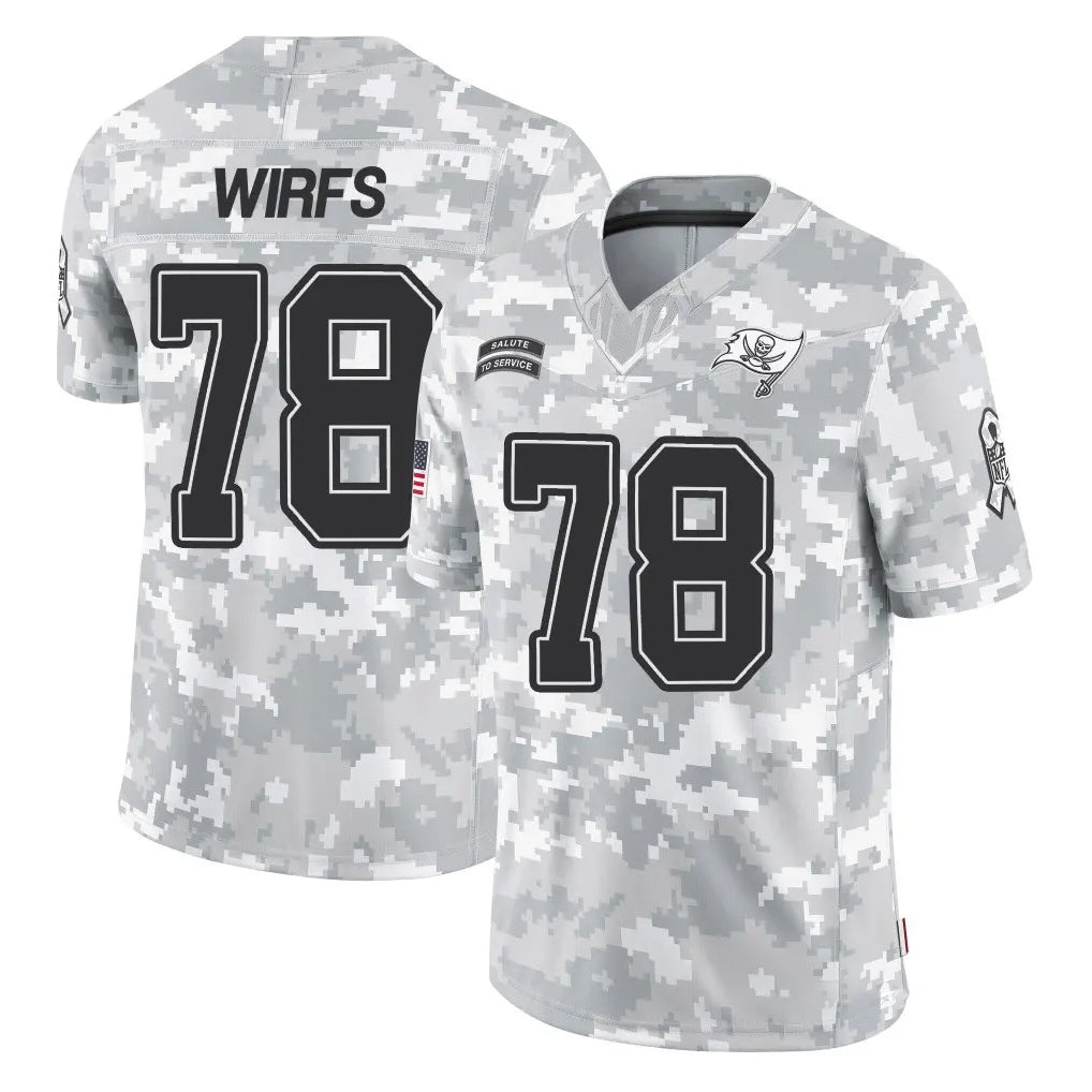 Seanshop TB.Buccaneers #78 Tristan Wirfs Player Arctic Camo Limited Salute To Service Home Game Stitched Jerseys