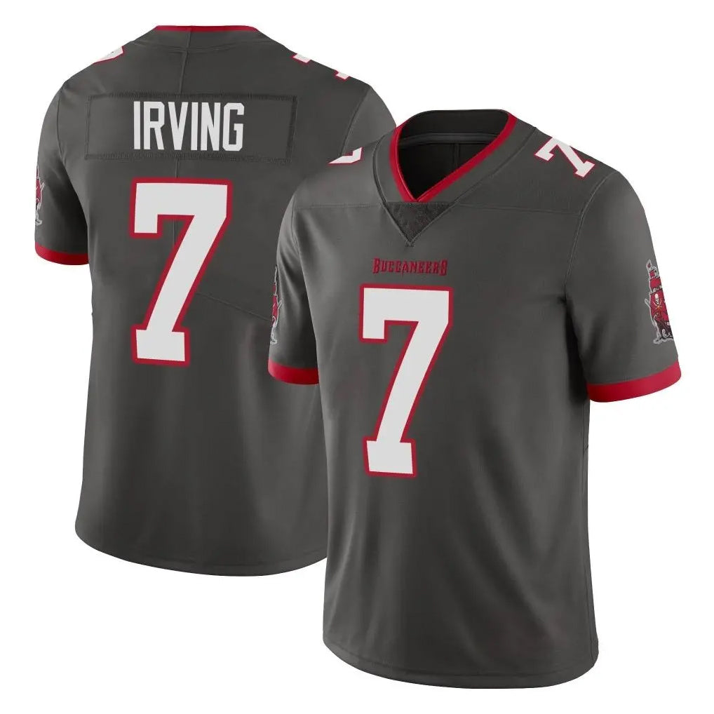 Seanshop TB.Buccaneers #7 Bucky Irving Player Pewter Limited Alternate Vapor Home Game Stitched Jerseys