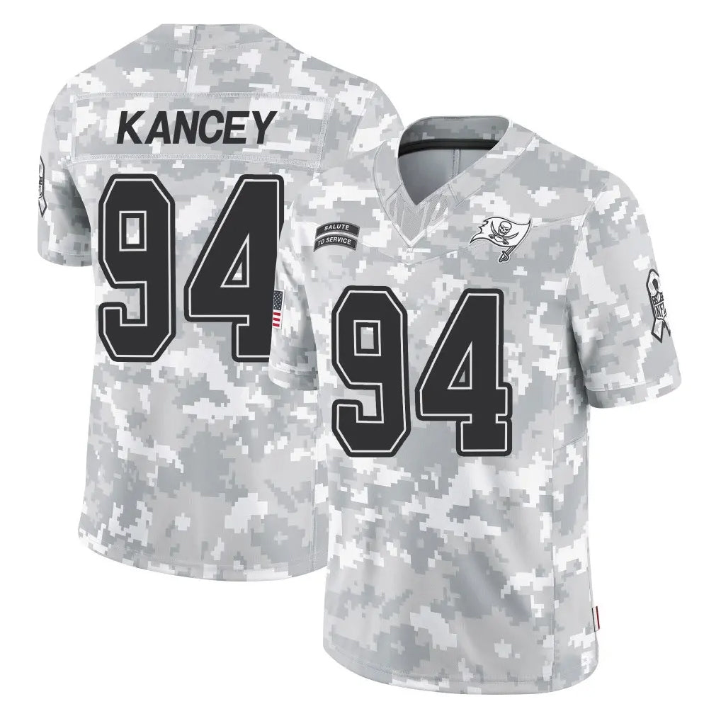 Seanshop TB.Buccaneers #94 Calijah Kancey Player Arctic Camo Limited Salute To Service Home Game Stitched Jerseys