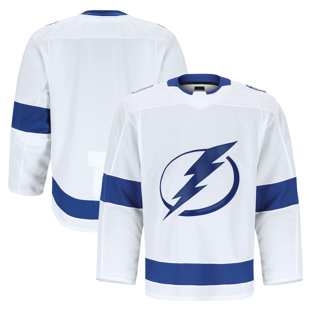 Seanshop TB.Lightning White Away Authentic Pro Jerseys