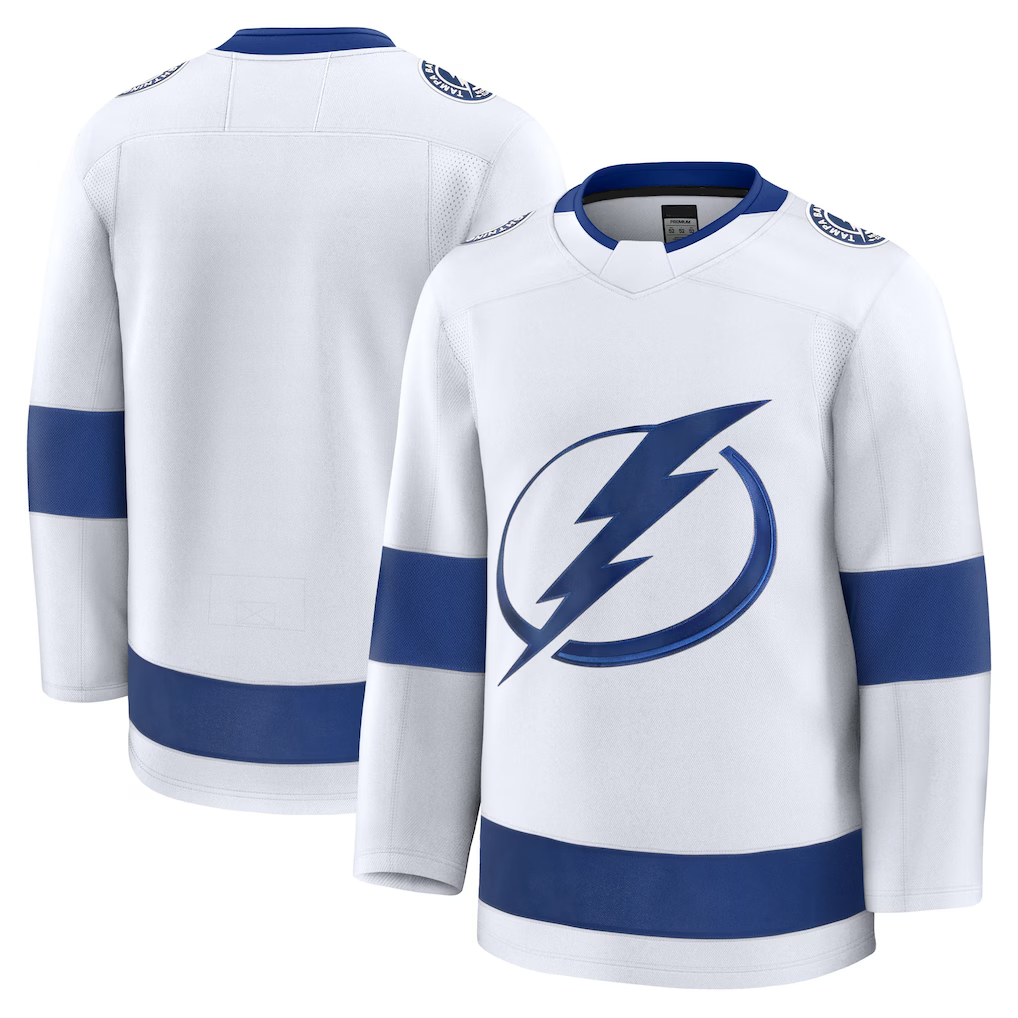 Seanshop TB.Lightning White Away Premium Jerseys