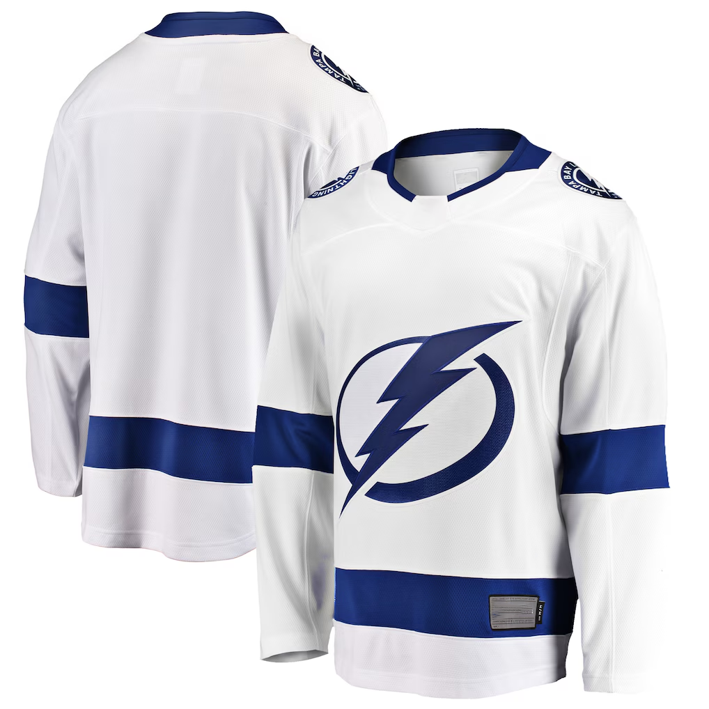 Seanshop TB.Lightning White Breakaway Away Jerseys