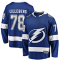 Seanshop TB.Lightning #78 Emil Lilleberg Blue Home Premier Breakaway Player Jerseys