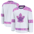 Seanshop TM.Leafs White 2024 Hockey Fights Cancer Practice Jerseys