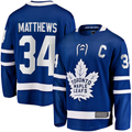 Seanshop TM.Leafs #34 Auston Matthews Blue Captain Patch Home Breakaway Player Jerseys