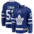 Seanshop TM.Leafs #53 Easton Cowan Blue Home Breakaway Jerseys