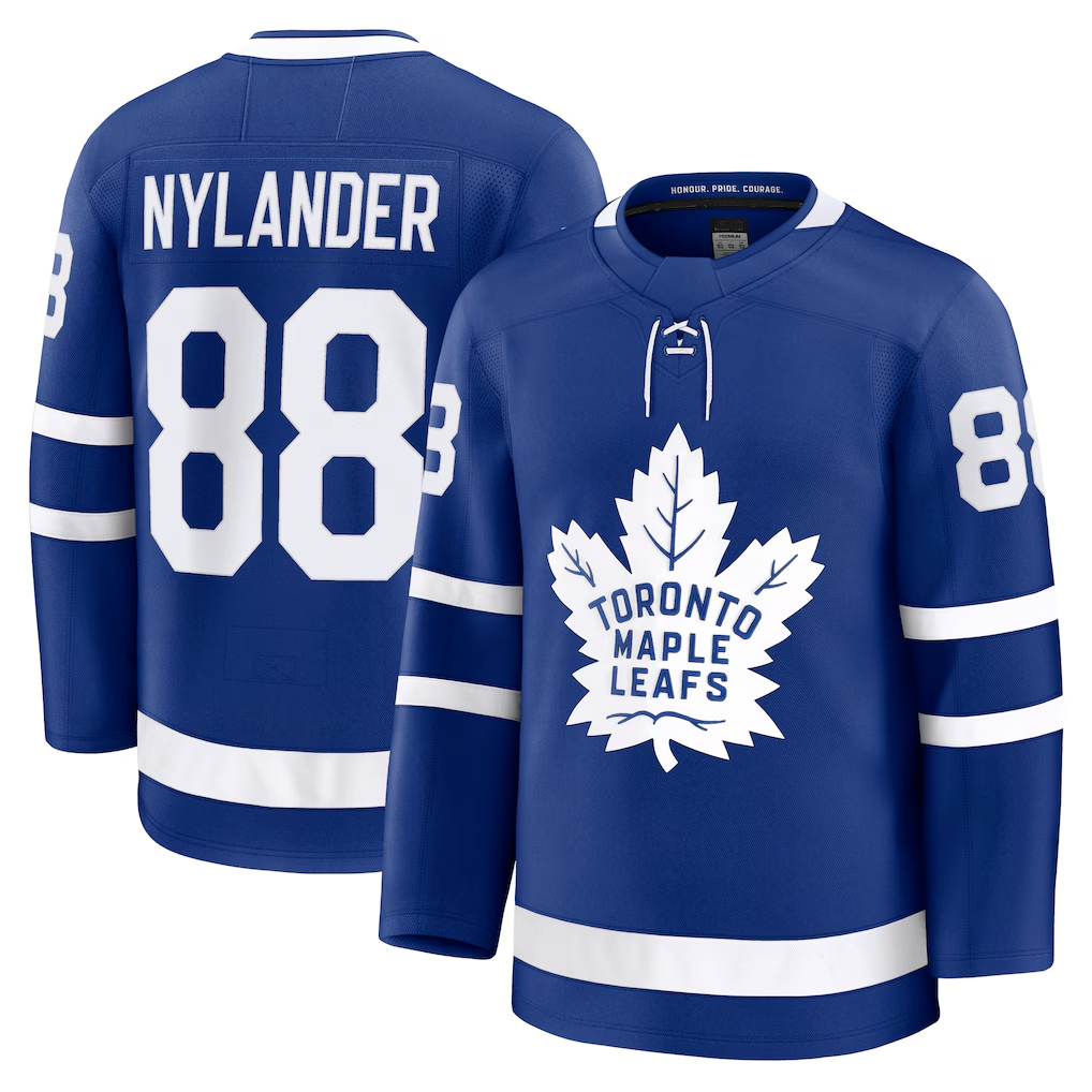 Seanshop TM.Leafs #88 William Nylander Blue Home Premium Jerseys