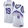 Seanshop U.Jazz #19 Ace Bailey White Swingman Jerseys- Association Edition