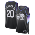 Seanshop U.Jazz #20 Jaren Jackson Jr. Black Swingman Jerseys - Statement Edition