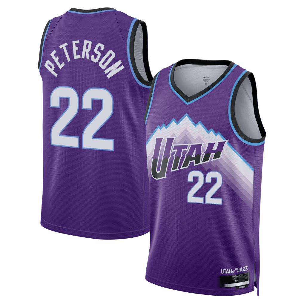 Seanshop U.Jazz #22 Darryn Peterson Purple 2026 Draft Swingman Jerseys - Icon Edition