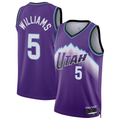 Seanshop U.Jazz #5 Cody Williams Purple Swingman Jerseys - Icon Edition