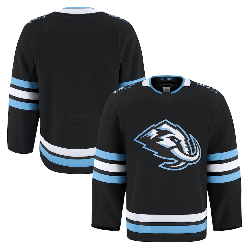 Seanshop U.Mammoth Black Home Authentic Pro Jerseys