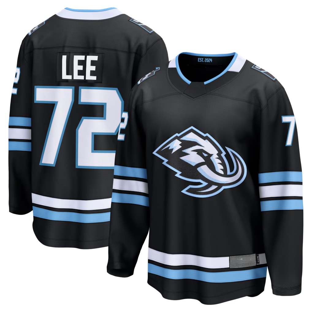 Seanshop U.Mammoth #72 Anders Lee Black Home Breakaway Jerseys