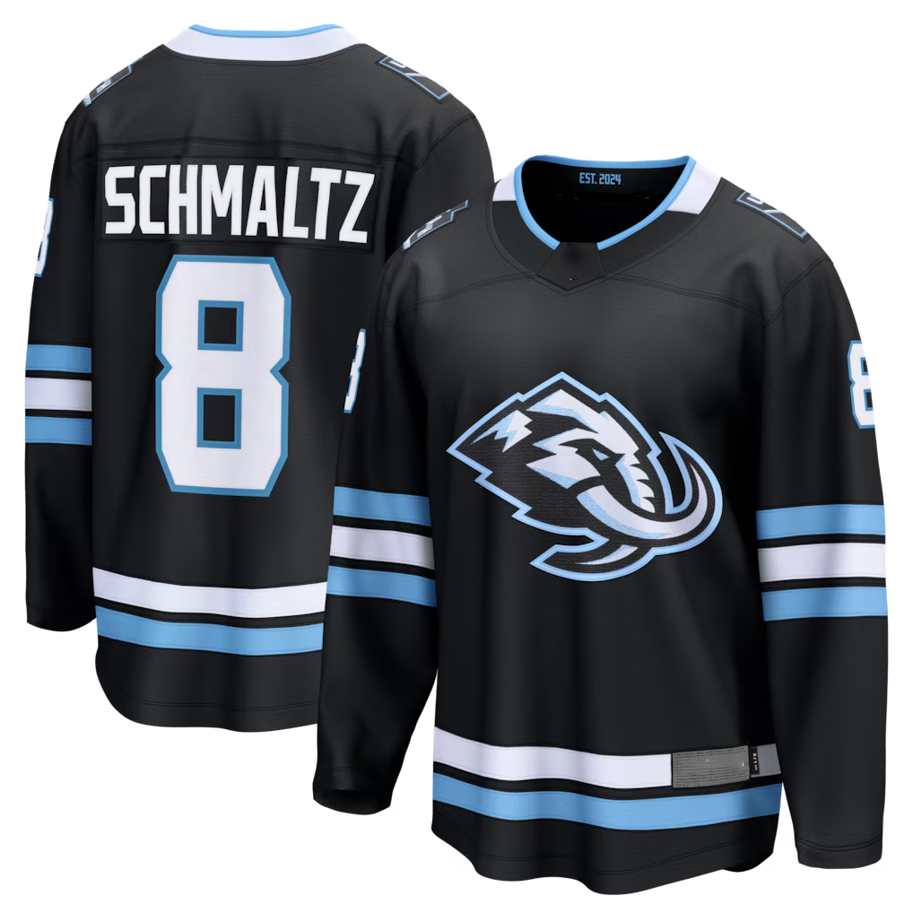 Seanshop U.Mammoth #8 Nick Schmaltz Black Home Breakaway Jerseys