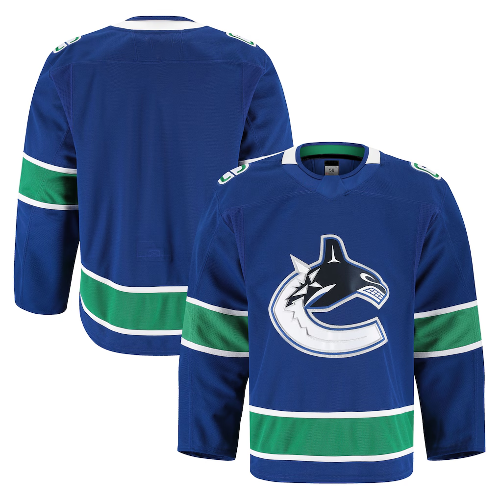 Seanshop V.Canucks Blue Home Authentic Pro Jerseys
