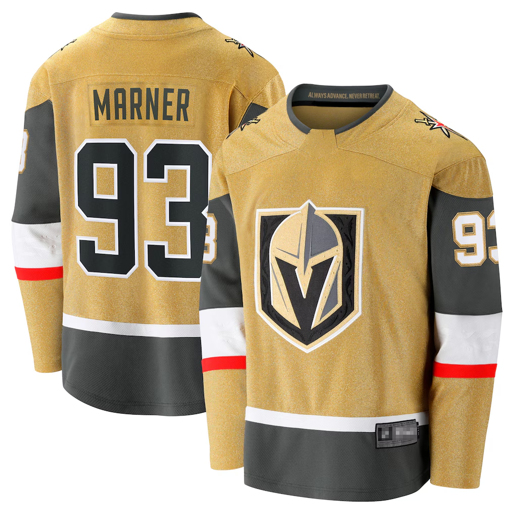 Seanshop VG.Knights #93 Mitch Marner Gold Home Breakaway Stitched Jerseys