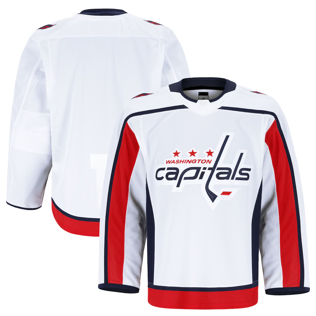Seanshop W.Capitals White Away Authentic Pro Jerseys