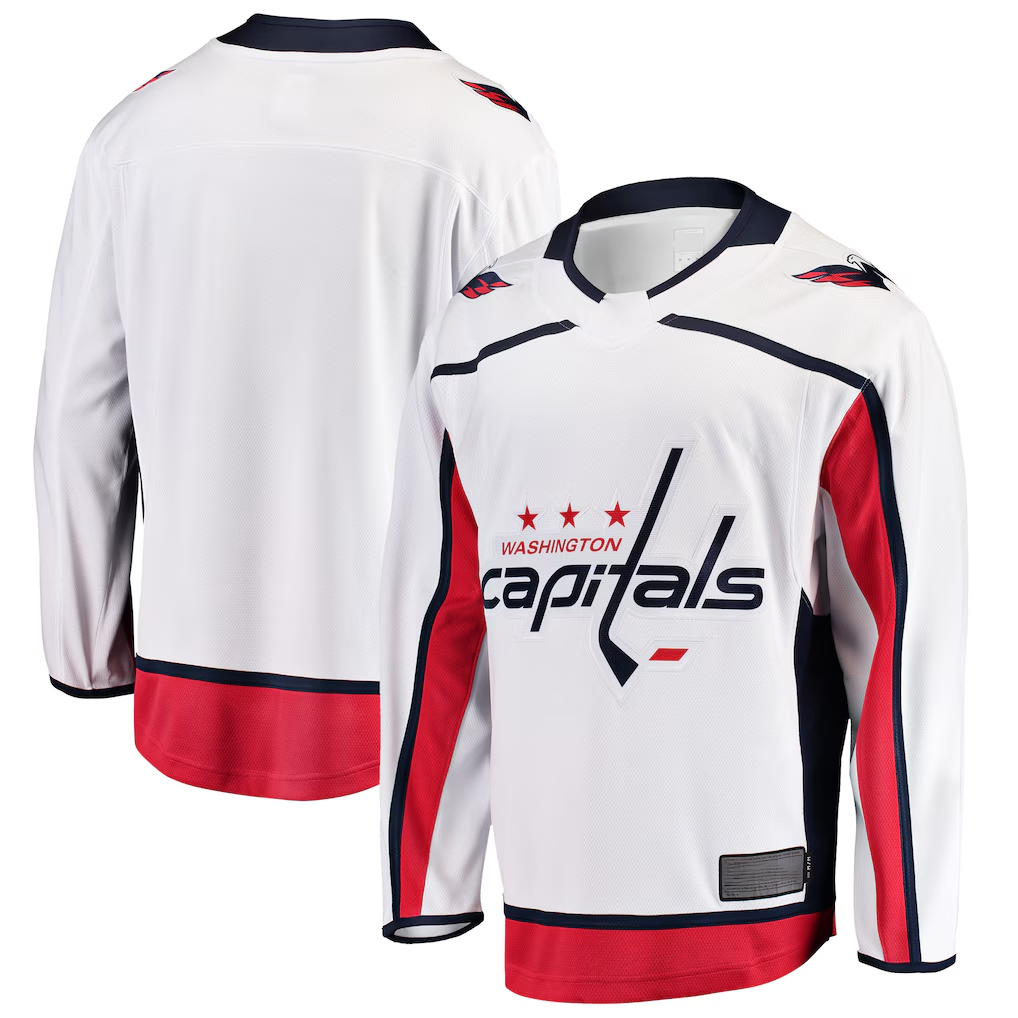 Seanshop W.Capitals White Breakaway Away Jerseys