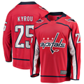 Seanshop W.Capitals #25 Jordan Kyrou Red Home Breakaway Jerseys