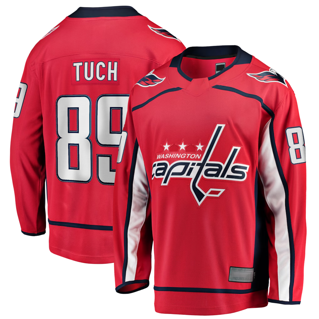 Seanshop W.Capitals #89 Alex Tuch Red Home Breakaway Jerseys