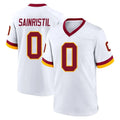 Seanshop W.Commanders #0 Mike Sainristil Player White Home Game Stitched Jerseys