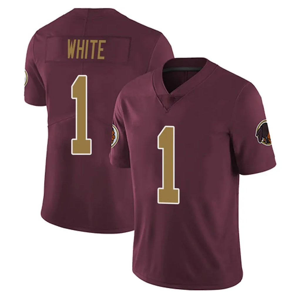 Seanshop W.Commanders #1 Rachaad White Player Burgundy Alternate Vapor Untouchable Home Game Stitched Jerseys