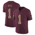 Seanshop W.Commanders #1 Rachaad White Player Burgundy Alternate Vapor Untouchable Home Game Stitched Jerseys