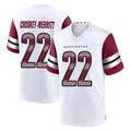 Seanshop W.Commanders #22 Jacory Croskey-Merritt Player White Game Home Stitched Jerseys