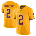 Seanshop W.Commanders #2 Amik Robertson Player Gold Limited Color Rush Home Game Stitched Jerseys