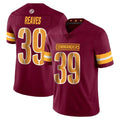 Seanshop W.Commanders #39 Jeremy Reaves Player Burgundy Team Color Home Game Stitched Jerseys
