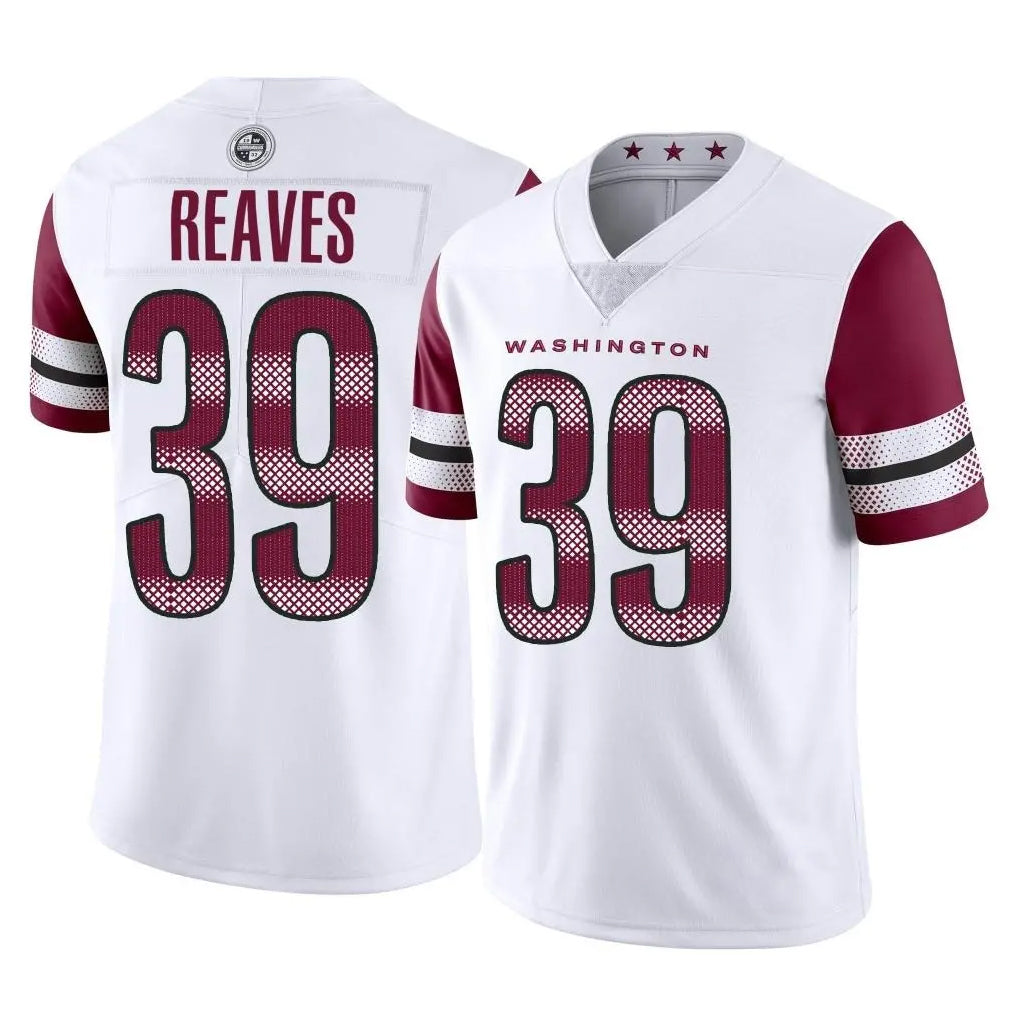 Seanshop W.Commanders #39 Jeremy Reaves Player White Limited Vapor Home Game Stitched Jerseys