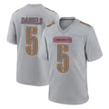 Seanshop W.Commanders #5 Jayden Daniels Player Gray Atmosphere Fashion Home Game Stitched Jerseys