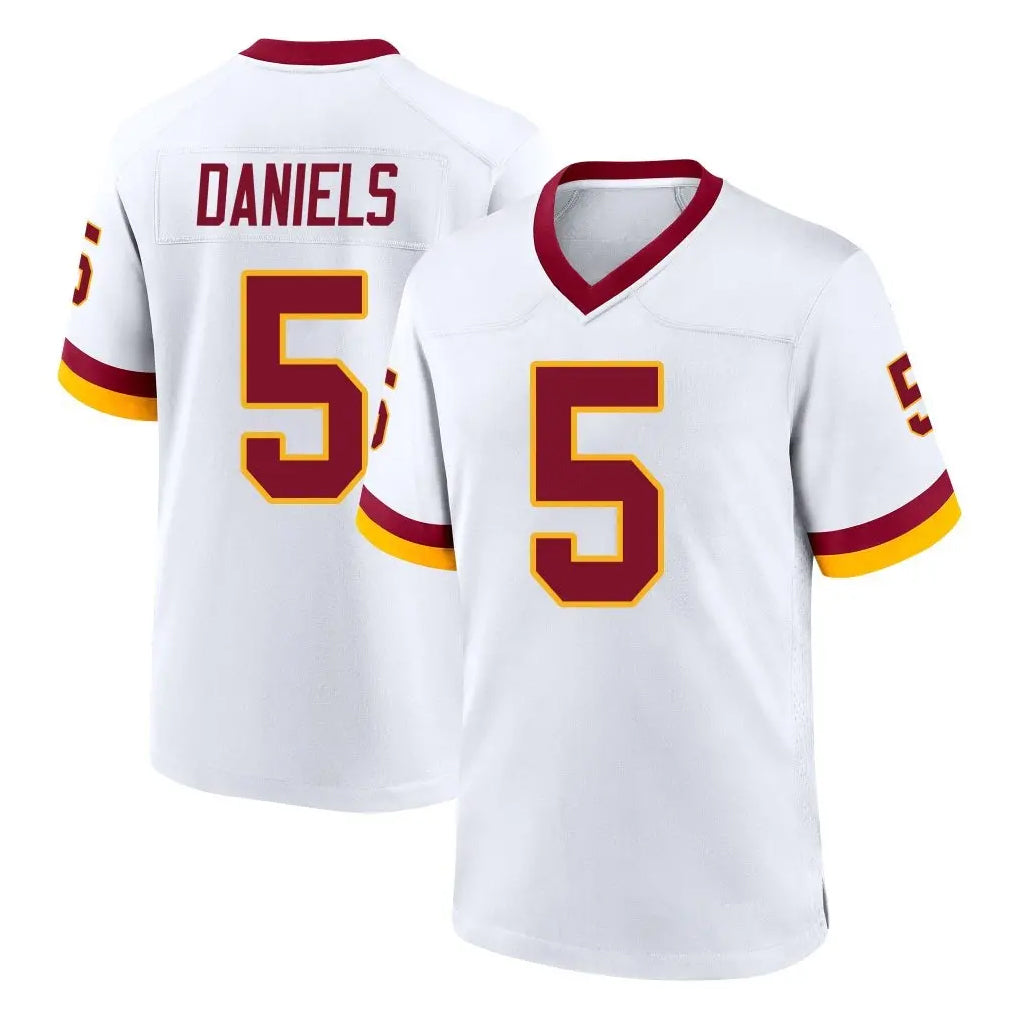 Seanshop W.Commanders #5 Jayden Daniels Player White Home Game Stitched Jerseys